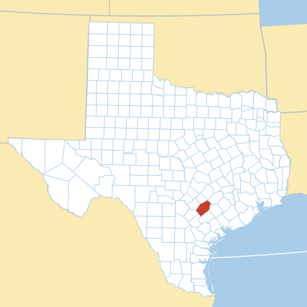 Gonzales County map