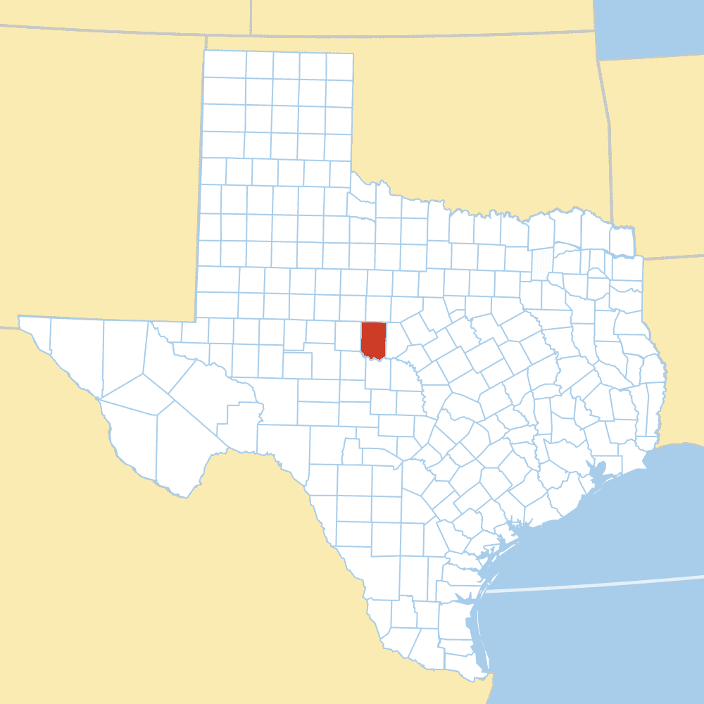 coleman county map